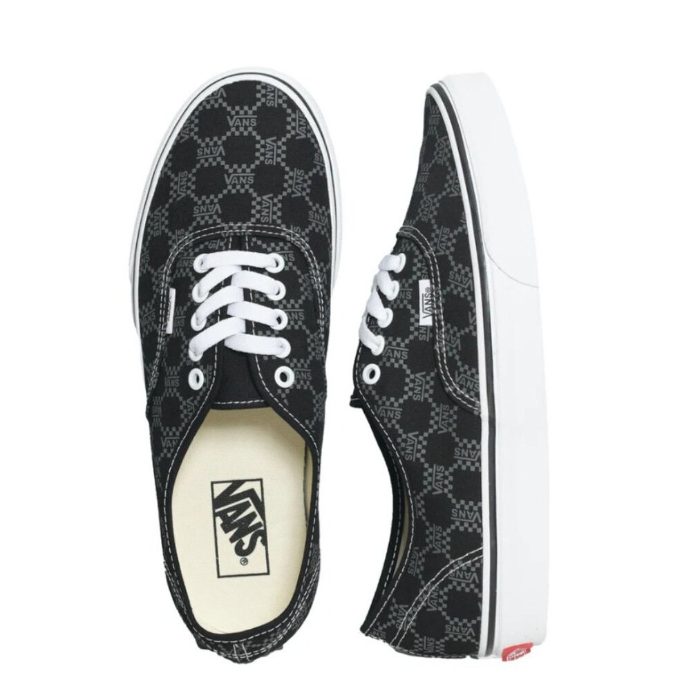 New! Size: 8 Men/9.5 Women | Vans Authentic Monogram - Black - Picture 11 of 16